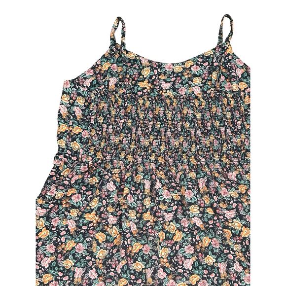 Old Navy Fit & Flare Sleeveless Floral Print Linen Blend Cami Dress XXL Bohemian - Picture 8 of 13